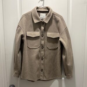 Avec Les Filles Beige Utility Jacket